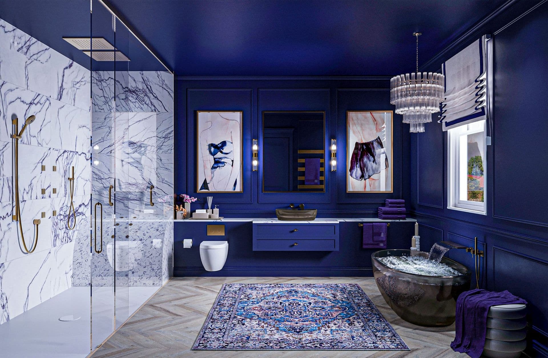 Purple Bathroom 1
